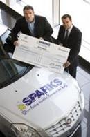 Cadillac BLS launch tour raises £10,000 for SPARKS