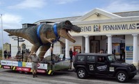 Jeep and T-Rex