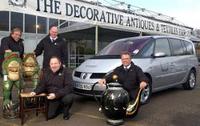Renault chauffeurs with their VIP passengers at the Decorative Antiques & Textiles Fair