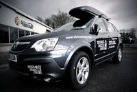 Vauxhall Antara official support vehicle for Parkour to Paris Challenge