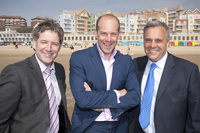 Sales director Mark Docherty, Phil Spencer and managing director Ian Wallace