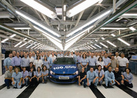 100,000th Volkswagen Scirocco leaves the production line