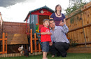 The Buchanans enjoying their new family home