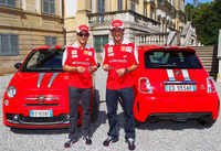 Alonso and Massa receive an Abarth 695 Tributo Ferrari
