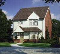 A computer-generated image of the Stratford home at Cae Rebeca