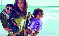 Jennifer Lopez with her twins in new Gucci ad campaign