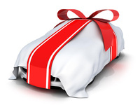 Car gift wrapped