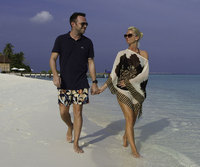 Sarah Harding and Tom Crane at Velassaru, Maldives. 