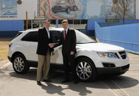 First Saab 9-4X rolls off production line