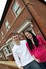 Wilson Fisher and partner Frankie pictured outside their new Redrow home at Priorpot Mews.
