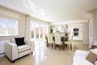 The stylish show home interiors display all the benefits of buying new