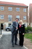 Shaun Peart pictured outside his new Redrow home at Danum St Giles with sales consultant Debbie Burtenshaw.