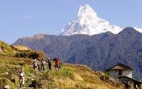 The magnificent Annapurna range