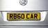 Richbrook Vauxhall Number Plate Surround Rear