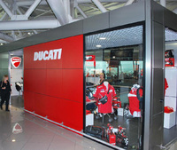 Ducati takes off with new shop at Fiumicino Airport, Rome