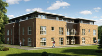  An artist’s impression of elegant apartments at Taylor Wimpey’s Vibe development in Haywards Heath.