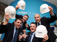 Miller Homes North East award winning site managers 