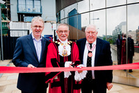 The Mayor of Islington unveiling Reflctions by Family Mosaic