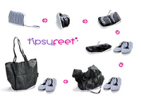 Tipsyfeet foldable shoes bring ladies' feet back down to earth