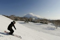 Skiing at Niseko Village, Japan
