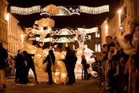 Dramatic lanterns illuminate Truro in the City Of Lights festival