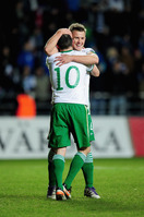 Credit Getty Images - Estonia v R.Ireland - EURO 2012 Qualifier (Robbie Keane and Simon Cox)