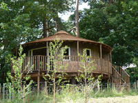 Luxury eco-lodge tree houses attract visitors to Sussex