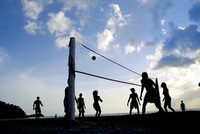 Jolly Beach Sunset Volleyball