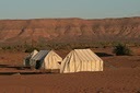 Budget tents in the Sahara