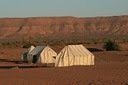 Budget tents in the Sahara Budget tents in the Sahara