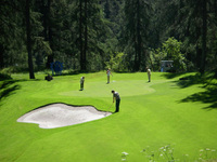 Golf & Bridge at Kulm Hotel St Moritz in summer 2012