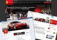 Ferrari a leader on social networks