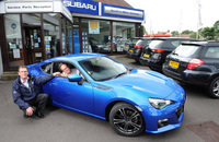 Hotly-anticipated Subaru BRZ delivered to first UK customer