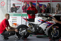 Honda customers welcome in Portimao Superbike garage