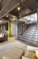 Panic Room Concealed Under Stairs in Luxury Home