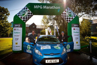 Ford Fiesta goes over a “ton” in epic MPG Marathon