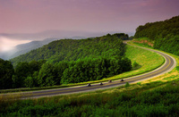 Motor biking along West Virginia's country roads