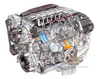 Corvette LT1 V-8 engine