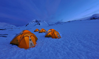 Spend the night camping like an explorer in Antarctica