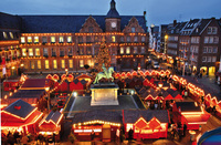Christmas market doubles Dusseldorf's joy of "Longest Bar in the World"