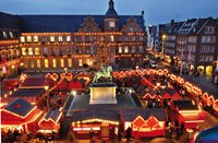 Christmas market doubles Dusseldorf's joy of "Longest Bar in the World"