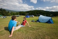 Camping lovers at Park Cliffe holiday park, Windermere, Cumbria