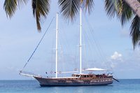 Safari boats in the Maldives