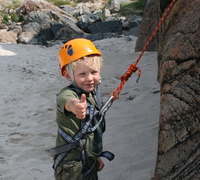 You're never too young to start rock climbing!