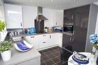 Stylish kitchen within the Orwell showhome
