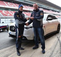 Sebastian Vettel takes delivery of his own Infiniti FX Vettel Edition
