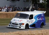 Ford Transit SuperVan 3 roars up Goodwood Hillclimb