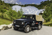 Land Rover's Electric Defender starts work at the Eden Project
