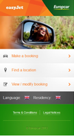 New mobile site Europcar / easyjet