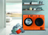 Gorenje orange washing machine Q7543LB